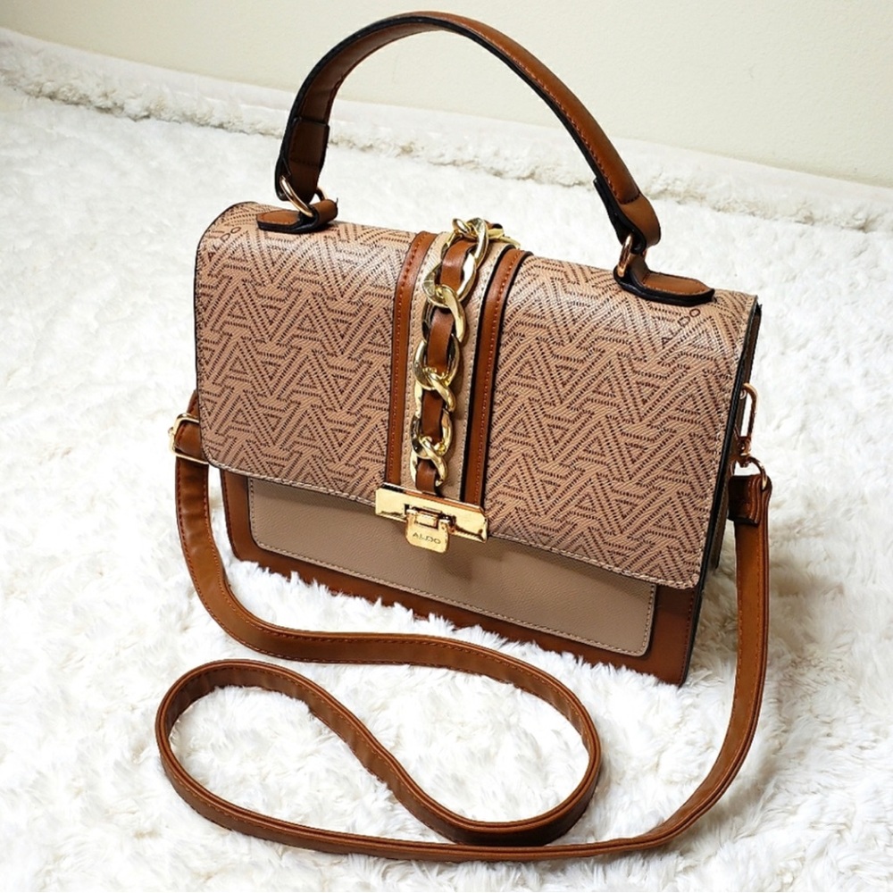 Aldo brown and tan purse style 'Anniebrook'
